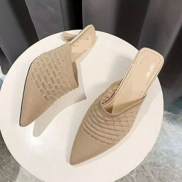 Knit Women Shoes Pointed Woven High Heels Fashion Heels Mules Loafer Casual Feminine Slippers Sandalias Zapatillas Mujer Casa #Vr5S
Knit Women Shoes Pointed Woven High Heels Fashion Heels Mules Loafer Casual Feminine Slippers Sandalias Zapatillas Mujer Casa #Vr5S