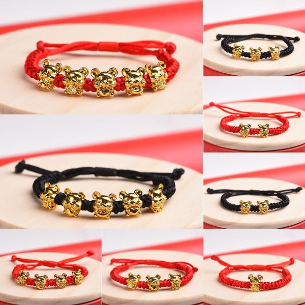 red rope bracelet 2020 year of rat the year of the rat weaving bracelet five rats red rope men and women tzse1, Golden;silver
red rope bracelet 2020 year of rat the year of the rat weaving bracelet five rats red rope men and women tzse1, Golden;silver