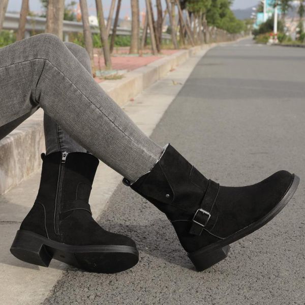 женская обувь круглый носок ремень пряжки mid-tube boots high-top с плоским дном удобные теплые сапоги мода all-match new hot sale, Black
женская обувь круглый носок ремень пряжки mid-tube boots high-top с плоским дном удобные теплые сапоги мода all-match new hot sale, Black