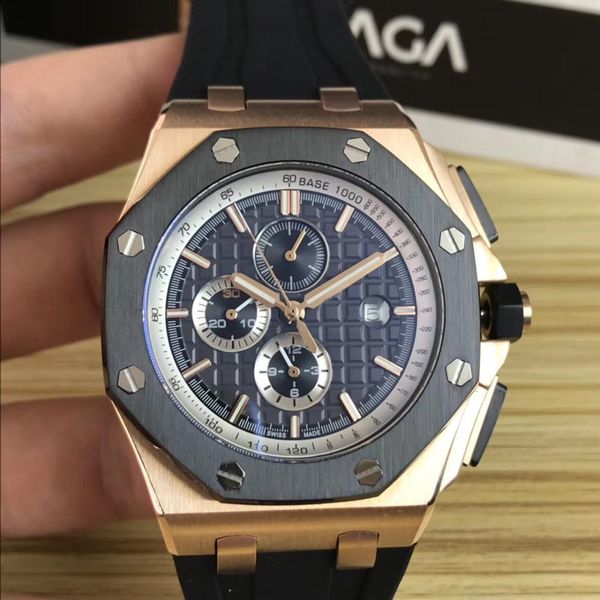 rubber watchband, sapphire glass, three-character calendar, all steel case, six-pin three-eye,os second movement, men's watch, Slivery;brown
rubber watchband, sapphire glass, three-character calendar, all steel case, six-pin three-eye,os second movement, men's watch, Slivery;brown