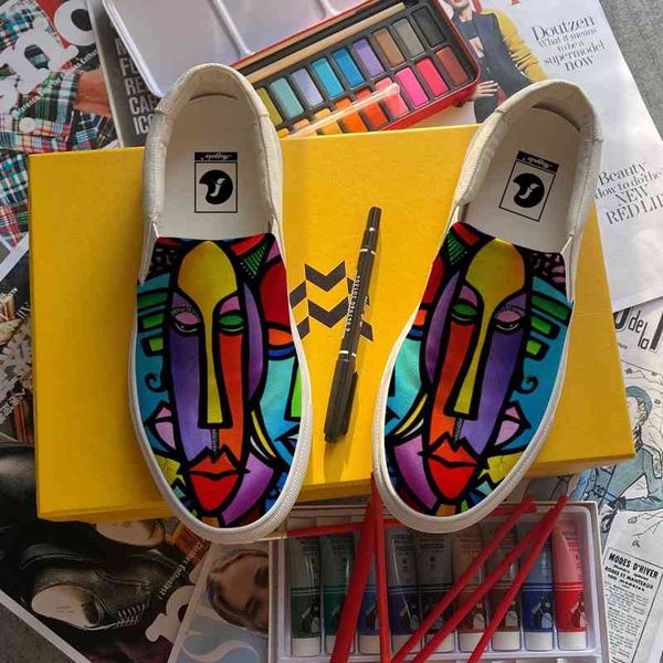 luxury custom shoes slip-on men casual canvas sneaker oil painting custom own shoes handmade flat rubber sole yellow all-match fashion shoes
luxury custom shoes slip-on men casual canvas sneaker oil painting custom own shoes handmade flat rubber sole yellow all-match fashion shoes