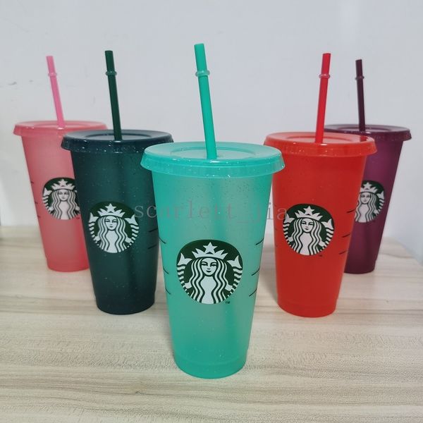 24oz/710ml starbucks sequins plastic tumbler reusable clear drinking flat bottom cup pillar shape lid straw mug bardian
24oz/710ml starbucks sequins plastic tumbler reusable clear drinking flat bottom cup pillar shape lid straw mug bardian