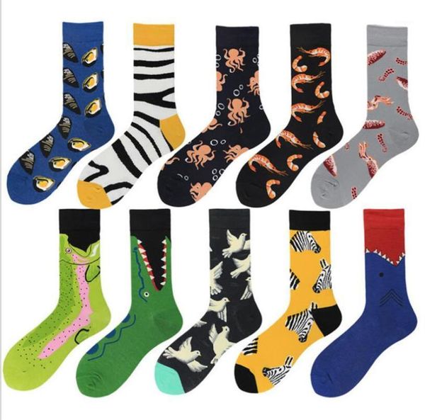1 pair of tide socks crocodile zebra seafood cotton tube tube breathable men's socks street skateboard creative fun1, Black
1 pair of tide socks crocodile zebra seafood cotton tube tube breathable men's socks street skateboard creative fun1, Black