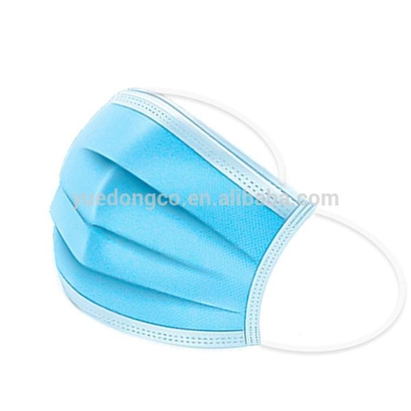 protection blue 3ply non-woven disposable face personal mask