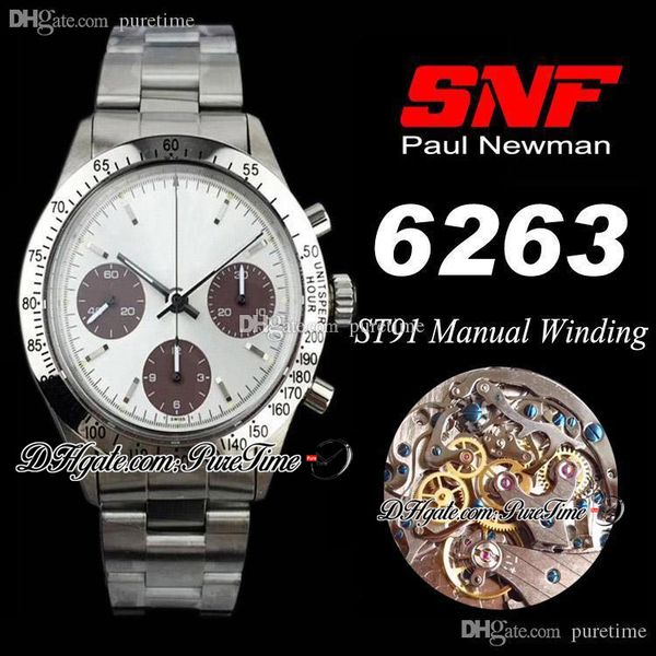 snf retro bamford paul newman ref.6263 st91 manual winding chronograph mens watch white dial brown subdial ss bracelet ptrx puretime c16, Slivery;brown
snf retro bamford paul newman ref.6263 st91 manual winding chronograph mens watch white dial brown subdial ss bracelet ptrx puretime c16, Slivery;brown