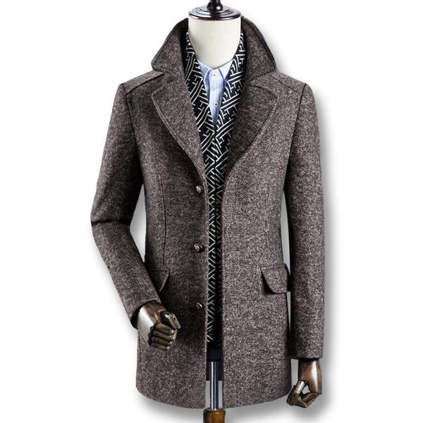 2021 men winter autumn thick wool coats parkas male casual fashion slim fit large size business dress coats blends men, Black
2021 men winter autumn thick wool coats parkas male casual fashion slim fit large size business dress coats blends men, Black