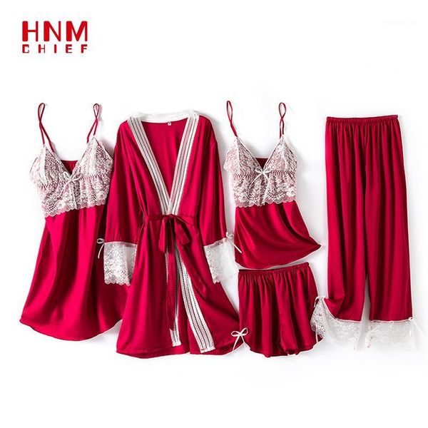 women's sleepwear hnmchief red women's pyjamas sets 6 pieces satin pijama spring summer autumn homewear women silk sets1, Black;red
women's sleepwear hnmchief red women's pyjamas sets 6 pieces satin pijama spring summer autumn homewear women silk sets1, Black;red