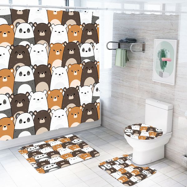 shower curtain 4 pcs cartoon animal 3d print polyester fabric shower curtain bathroom non-slip floor mat toilet cover bath rug
shower curtain 4 pcs cartoon animal 3d print polyester fabric shower curtain bathroom non-slip floor mat toilet cover bath rug