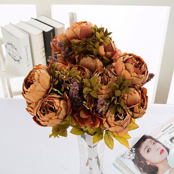 1 bouquet 10 heads vintage artificial silk flower wedding home decor hight quality fake flowers peony dhl 4 n8utr
1 bouquet 10 heads vintage artificial silk flower wedding home decor hight quality fake flowers peony dhl 4 n8utr