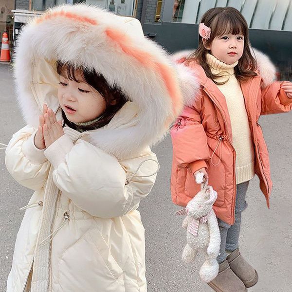 brand children's down jacket small girls big fur collar hat white duck velvet jacket korean version of the male treasure waist coat lon, Blue;gray
brand children's down jacket small girls big fur collar hat white duck velvet jacket korean version of the male treasure waist coat lon, Blue;gray