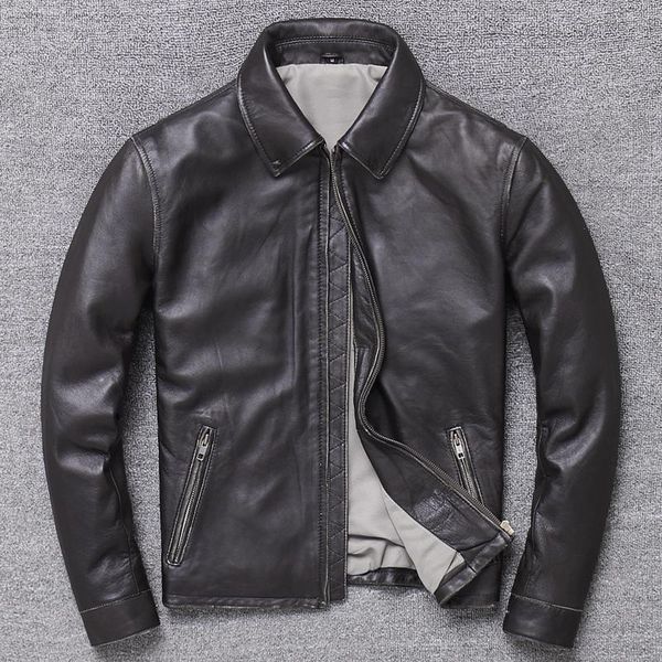 classic casual style,plus size soft sheepskin jacket,men genuine leather coat.father's gift leather coat,sales, Black
classic casual style,plus size soft sheepskin jacket,men genuine leather coat.father's gift leather coat,sales, Black