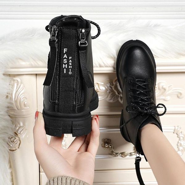 2021 fashion women ankle boots autumn lace up leather boot anti-slip wear-resistant comfortable women ankle boot, Black
2021 fashion women ankle boots autumn lace up leather boot anti-slip wear-resistant comfortable women ankle boot, Black