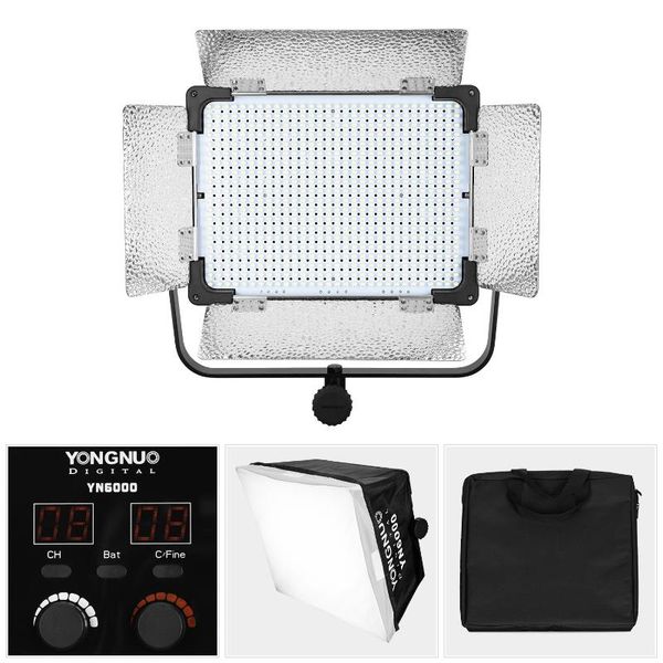 yongnuo yn6000 professional 600 led video lights 5500k large board pgraphy lamp for studio interview action static shooting
yongnuo yn6000 professional 600 led video lights 5500k large board pgraphy lamp for studio interview action static shooting