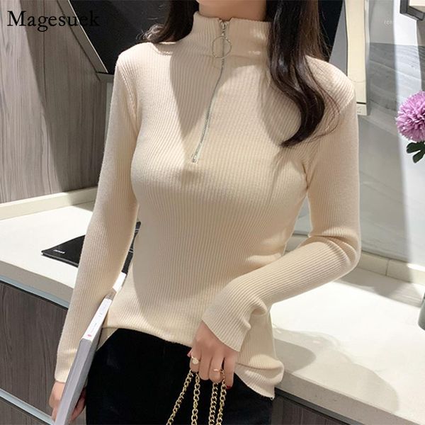 autumn new slim turtleneck women sweaters solid casual winter sweater women zipper pullover vintage knitted sweater 105531, White;black
autumn new slim turtleneck women sweaters solid casual winter sweater women zipper pullover vintage knitted sweater 105531, White;black