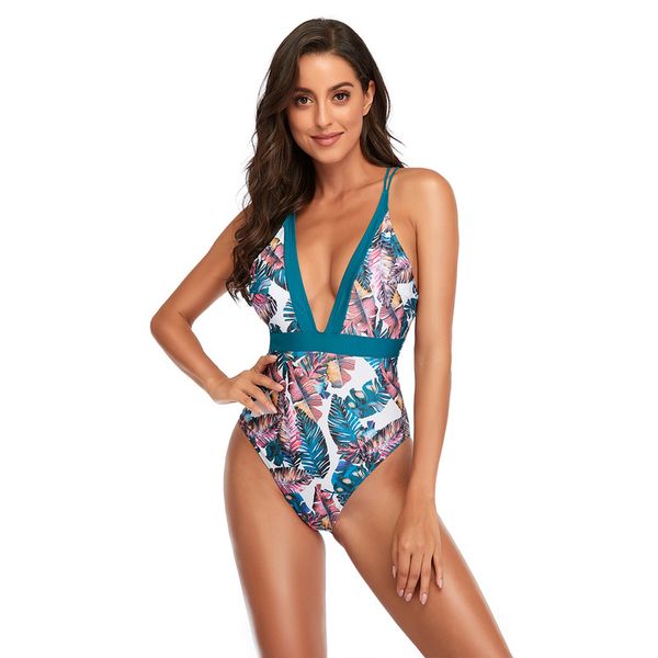 new style one-piece swimsuit female print big deep v bikini triangle one-piece swimsuit 162
new style one-piece swimsuit female print big deep v bikini triangle one-piece swimsuit 162
