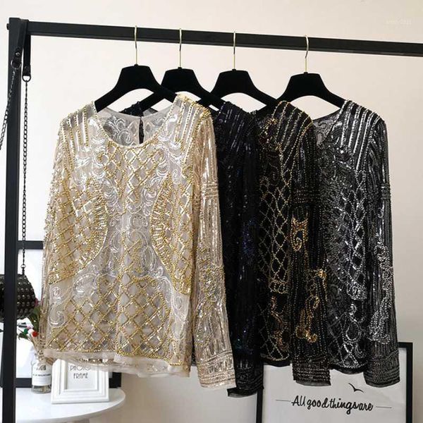 women's t-shirt women summer casual tee o-neck long sleeve sequined pullover t shirt1, White
women's t-shirt women summer casual tee o-neck long sleeve sequined pullover t shirt1, White
