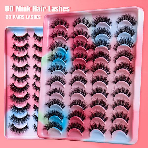 20 pairs 6d faux mink lashes natural false eyelashes dramatic fluffy soft wispy volume cross reusable eyelash makeup tools
20 pairs 6d faux mink lashes natural false eyelashes dramatic fluffy soft wispy volume cross reusable eyelash makeup tools