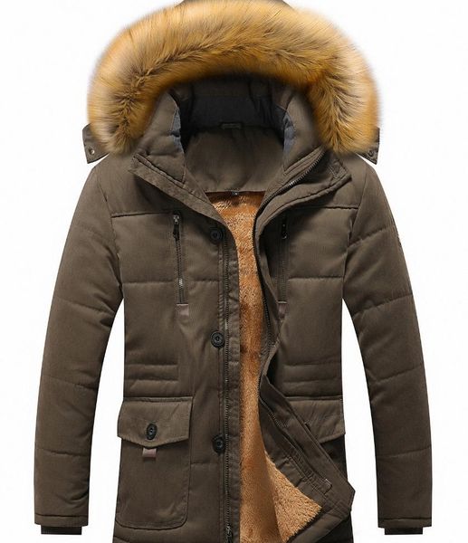 men's winter jacket coat warm faux fur hooded parka parker padded multifunction multi-pocket detachable hoode cap and fur colla, Black
men's winter jacket coat warm faux fur hooded parka parker padded multifunction multi-pocket detachable hoode cap and fur colla, Black