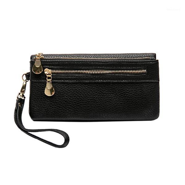 women long wallet simple zipper wallet big capacity purse pu leather clutch bag solid color card holder1, Red;black
women long wallet simple zipper wallet big capacity purse pu leather clutch bag solid color card holder1, Red;black