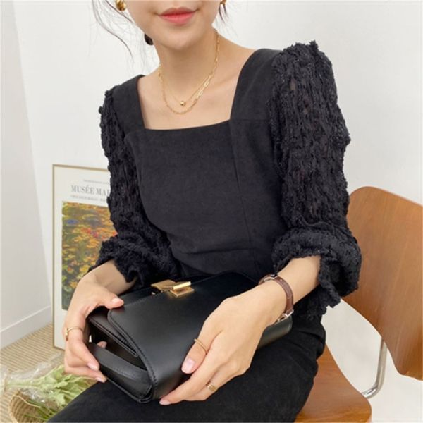 2021 new elegant solid women's dress square turtlenecks puff sleeves high-waisted velvet the middle line of calf's gowns spring e8, Black;gray
2021 new elegant solid women's dress square turtlenecks puff sleeves high-waisted velvet the middle line of calf's gowns spring e8, Black;gray