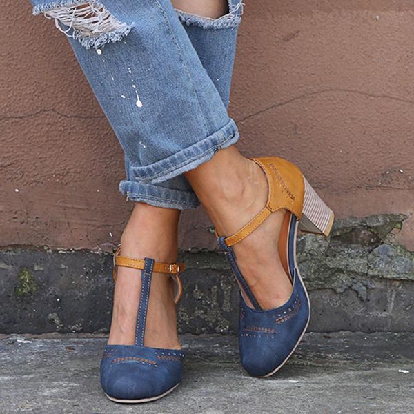 women summer fashion pumps high heels shoes casual ladies platform round toe t-tied square heel wedding dress shoes, Black
women summer fashion pumps high heels shoes casual ladies platform round toe t-tied square heel wedding dress shoes, Black