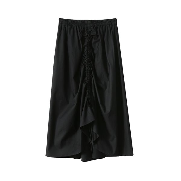 2021 new solid plied irregular cord comes spring summer korean high waist casual line goes sweet clothes 138u, Black
2021 new solid plied irregular cord comes spring summer korean high waist casual line goes sweet clothes 138u, Black