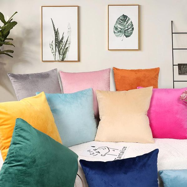 sofa decorative cushion cover solid color hugging pillowcase square velvet cushion cover flannel pillowcase outside pillow 
sofa decorative cushion cover solid color hugging pillowcase square velvet cushion cover flannel pillowcase outside pillow