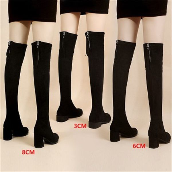 women 2021 new on their knees high square heels winter warm shoes round-foot elastic woven womanhood long-size 34-40 boots lp5k, Black
women 2021 new on their knees high square heels winter warm shoes round-foot elastic woven womanhood long-size 34-40 boots lp5k, Black