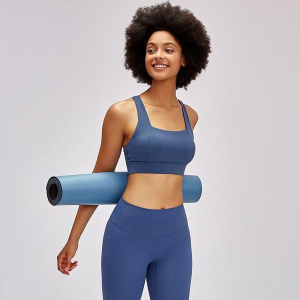 gym clothing wide shoulder straps sports bra solid padded women's tube cross back fitness underwear workout running bralette sportswear, White;black
gym clothing wide shoulder straps sports bra solid padded women's tube cross back fitness underwear workout running bralette sportswear, White;black