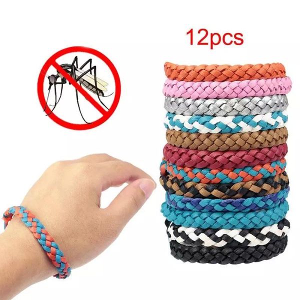 12 Leather Repellent Mosquito Bracelet Artificial Leather Woven Essential Oil Lemongrassmint Eucalyptus Lemon Random Color, Golden;silver
12 Leather Repellent Mosquito Bracelet Artificial Leather Woven Essential Oil Lemongrassmint Eucalyptus Lemon Random Color, Golden;silver