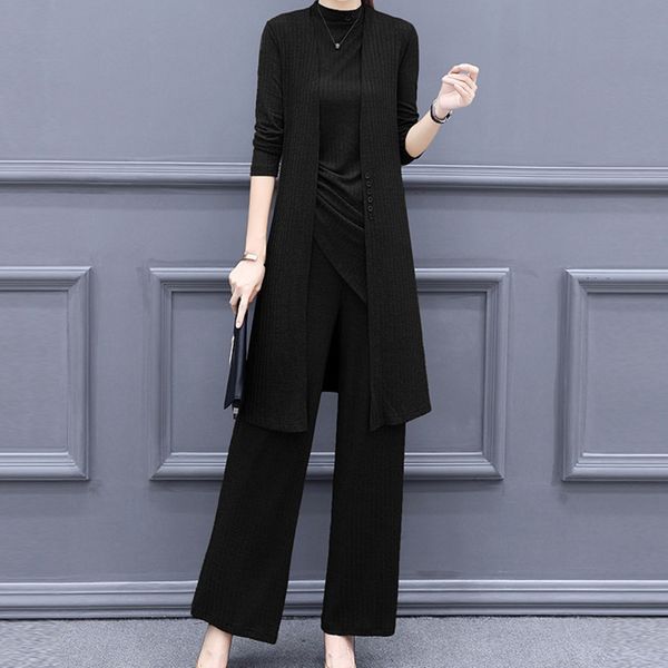 large size women's spring and autumn new korean style western style suit fat knitwear knitwearmm pants fashion age-old knitwear three-p, Gray
large size women's spring and autumn new korean style western style suit fat knitwear knitwearmm pants fashion age-old knitwear three-p, Gray