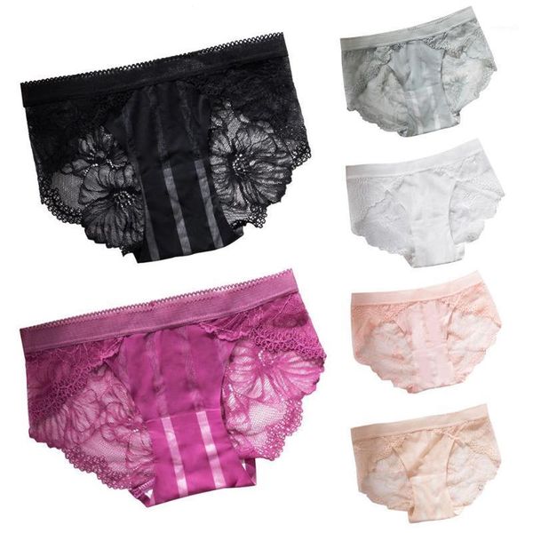 women seamless jacquard lace patchwork solid color cotton underwear briefs1, Black;pink
women seamless jacquard lace patchwork solid color cotton underwear briefs1, Black;pink