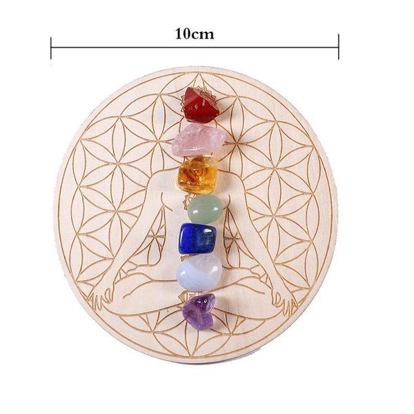 7pcs/set natural crystal mixed seven chakra healing stone + seven star array wood plate gravel chips chakra home de qylynt, Black
7pcs/set natural crystal mixed seven chakra healing stone + seven star array wood plate gravel chips chakra home de qylynt, Black