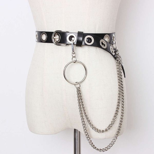 ins fire metal pants waist detachable super versatile play cool chain hanging leather belt, Black;brown
ins fire metal pants waist detachable super versatile play cool chain hanging leather belt, Black;brown