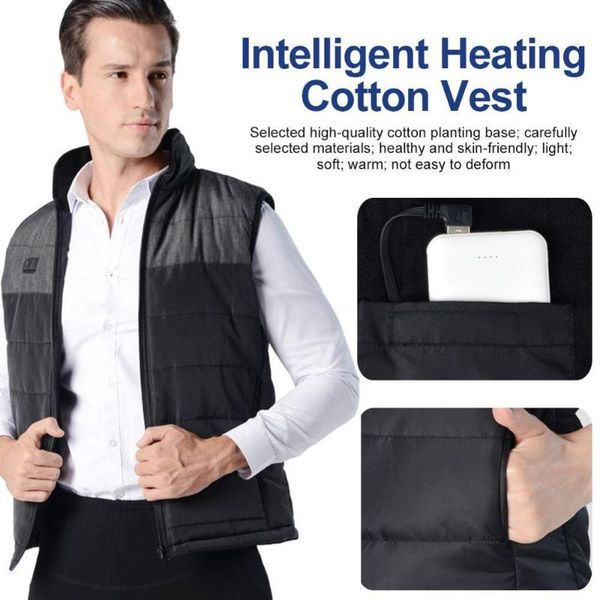 heating vest washable smart usb infrared heated jacket dual system temperature control warm heated jacket clothing, Gray;blue
heating vest washable smart usb infrared heated jacket dual system temperature control warm heated jacket clothing, Gray;blue