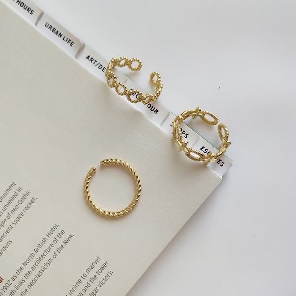 925 sterling silver korean korean jewelry twist wild ring female index finger ring ring jewelry japan and south korea, Red;brown
925 sterling silver korean korean jewelry twist wild ring female index finger ring ring jewelry japan and south korea, Red;brown