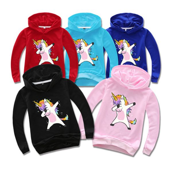 children's wear cartoon men's and women's casual hoodie popular unicorn print fashion trend hoodie t135, White
children's wear cartoon men's and women's casual hoodie popular unicorn print fashion trend hoodie t135, White