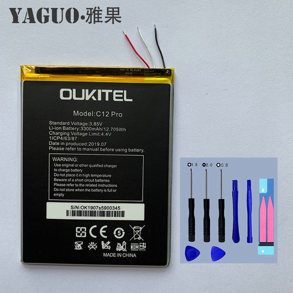 100% original c12 pro high capacity 3300mah battery backup replacement for oukitel c12pro smart phone+ tool kits
100% original c12 pro high capacity 3300mah battery backup replacement for oukitel c12pro smart phone+ tool kits