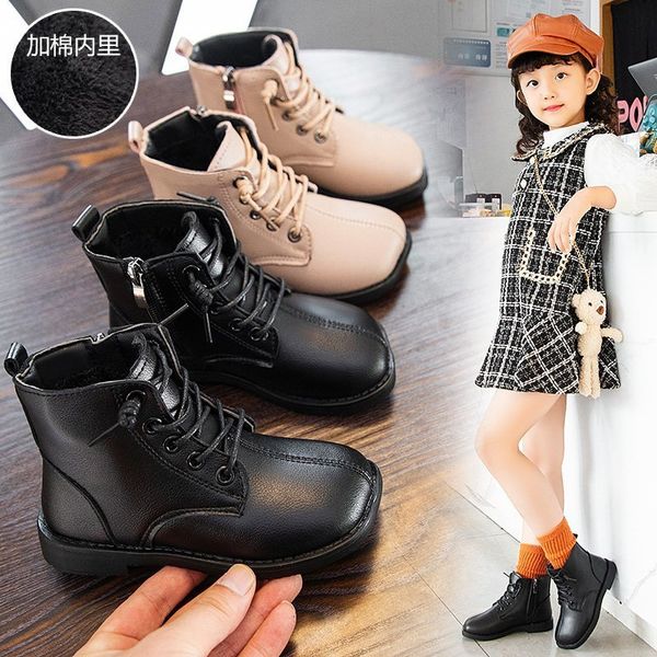 new girls autumn winter children's fashion snow boots waterproof lacing kids ankle booties for girl flats casual shoes 22, Black;red
new girls autumn winter children's fashion snow boots waterproof lacing kids ankle booties for girl flats casual shoes 22, Black;red