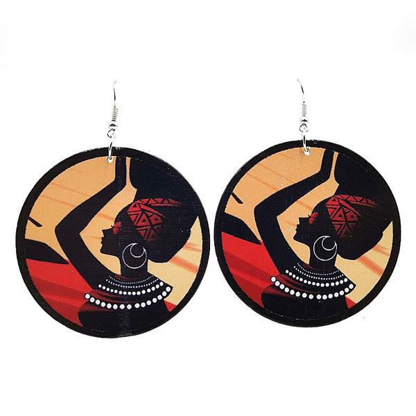 yd&ydbz 2020 new ethnic style big round drop earrings for women wood printing earrings fashion punk girls jewelry accessories, Silver
yd&ydbz 2020 new ethnic style big round drop earrings for women wood printing earrings fashion punk girls jewelry accessories, Silver