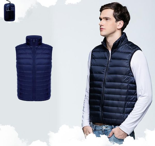 men puffer down vests casual pure 4 colors pocket zipper mens coats 2020fw outerwear women clothing stand collar fashion sale, Black;white
men puffer down vests casual pure 4 colors pocket zipper mens coats 2020fw outerwear women clothing stand collar fashion sale, Black;white
