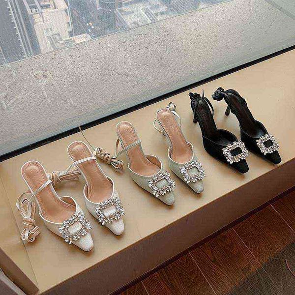 sandals fashion women round toe silk crystal rhinestone buckle shallow slip on thin high heels cross ankle strap black white 39 220121
sandals fashion women round toe silk crystal rhinestone buckle shallow slip on thin high heels cross ankle strap black white 39 220121