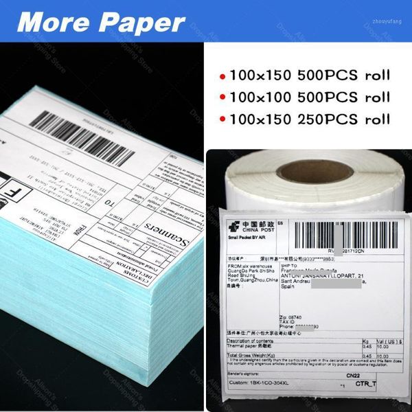 4 inch thermal label paper sticker paper for logistic label printer 150*100mm and 100*100mm papers1
4 inch thermal label paper sticker paper for logistic label printer 150*100mm and 100*100mm papers1