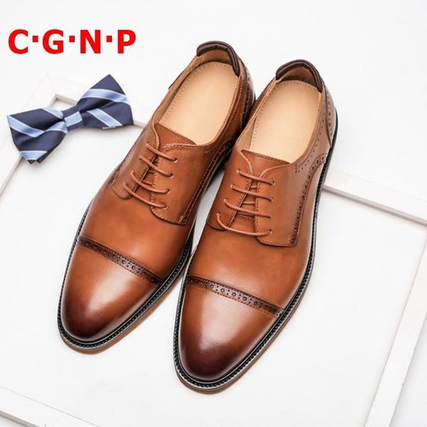 dress shoes c·g·n·p classic goodyear genuine leather retro men brown brogue lace-up derby formal wedding1, Black
dress shoes c·g·n·p classic goodyear genuine leather retro men brown brogue lace-up derby formal wedding1, Black