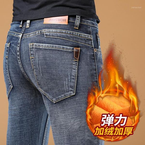 new thermal warm flannel stretch jeans mens winter quality fleece pants straight flocking trousers denim jean1, Blue
new thermal warm flannel stretch jeans mens winter quality fleece pants straight flocking trousers denim jean1, Blue