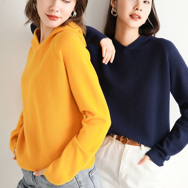 women hoodies sweater solid color pullover long sleeve fashion loose autumn winter basic jumper soft knitted warm femme, White;black
women hoodies sweater solid color pullover long sleeve fashion loose autumn winter basic jumper soft knitted warm femme, White;black