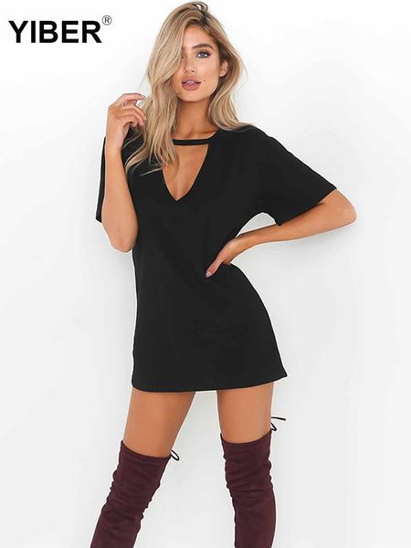 women t shirt dress 2020 summer dresses v-neck casual halter boho short sleeve loose beach dress vestidos plus size, Black;gray
women t shirt dress 2020 summer dresses v-neck casual halter boho short sleeve loose beach dress vestidos plus size, Black;gray