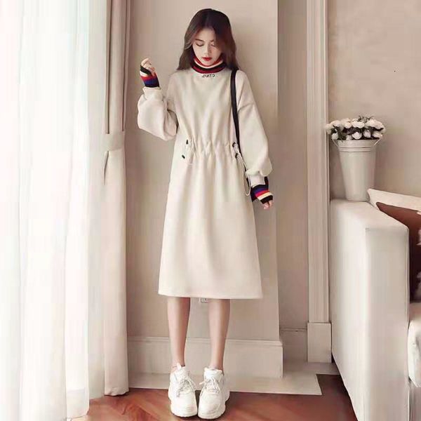autumn and winter new mid length over knee t-shirt skirt high collar long sleeve hong kong style women's net red temperament waist
autumn and winter new mid length over knee t-shirt skirt high collar long sleeve hong kong style women's net red temperament waist