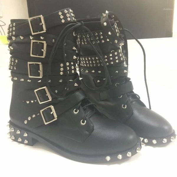 women ankle boots rock punk spikes shoes rivets short platform flat snow boots bota shoes high size 35-42 real pictures1, Black
women ankle boots rock punk spikes shoes rivets short platform flat snow boots bota shoes high size 35-42 real pictures1, Black
