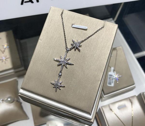 authentic 925 sterling silver brand double meteor necklaces designer three awn star tassel pendant necklace fashion apm jewelry accessories
authentic 925 sterling silver brand double meteor necklaces designer three awn star tassel pendant necklace fashion apm jewelry accessories